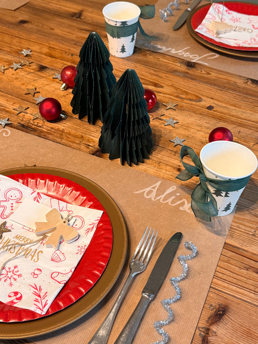 kidsproof kindertafel, kindertafel voor kerst, kersttafelstyling voor kinderen